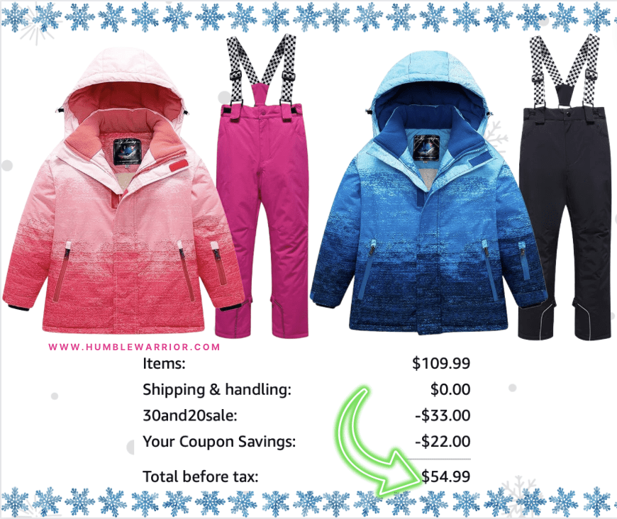 HOUZONIY Kid’s Waterproof Snow Suit!